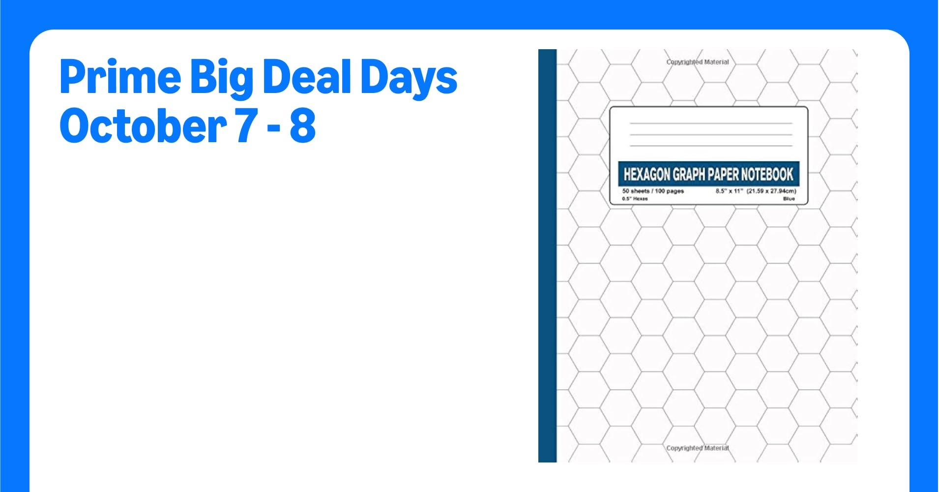 Hexagon Graph Paper Notebook 0 5 Hexes Blue 100 100 Pages Large Grids Hex Paper Pad Half Inch Hexagonal Large Grids Usa Bizcom 9781723348594 Amazon Books