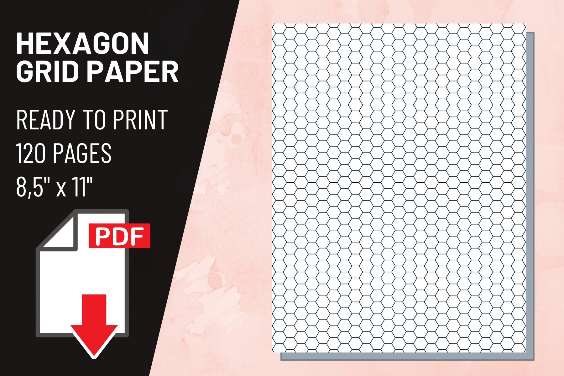 Hexagon Grid Paper Printable
