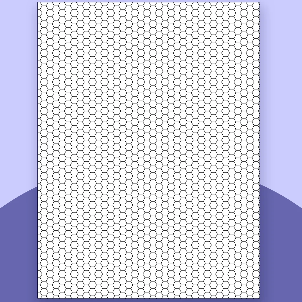 Hexagon Grid Template Supernote Templates