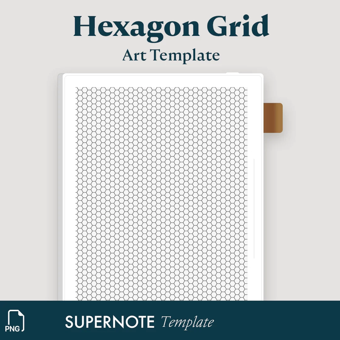 Hexagon Grid Template Supernote Templates