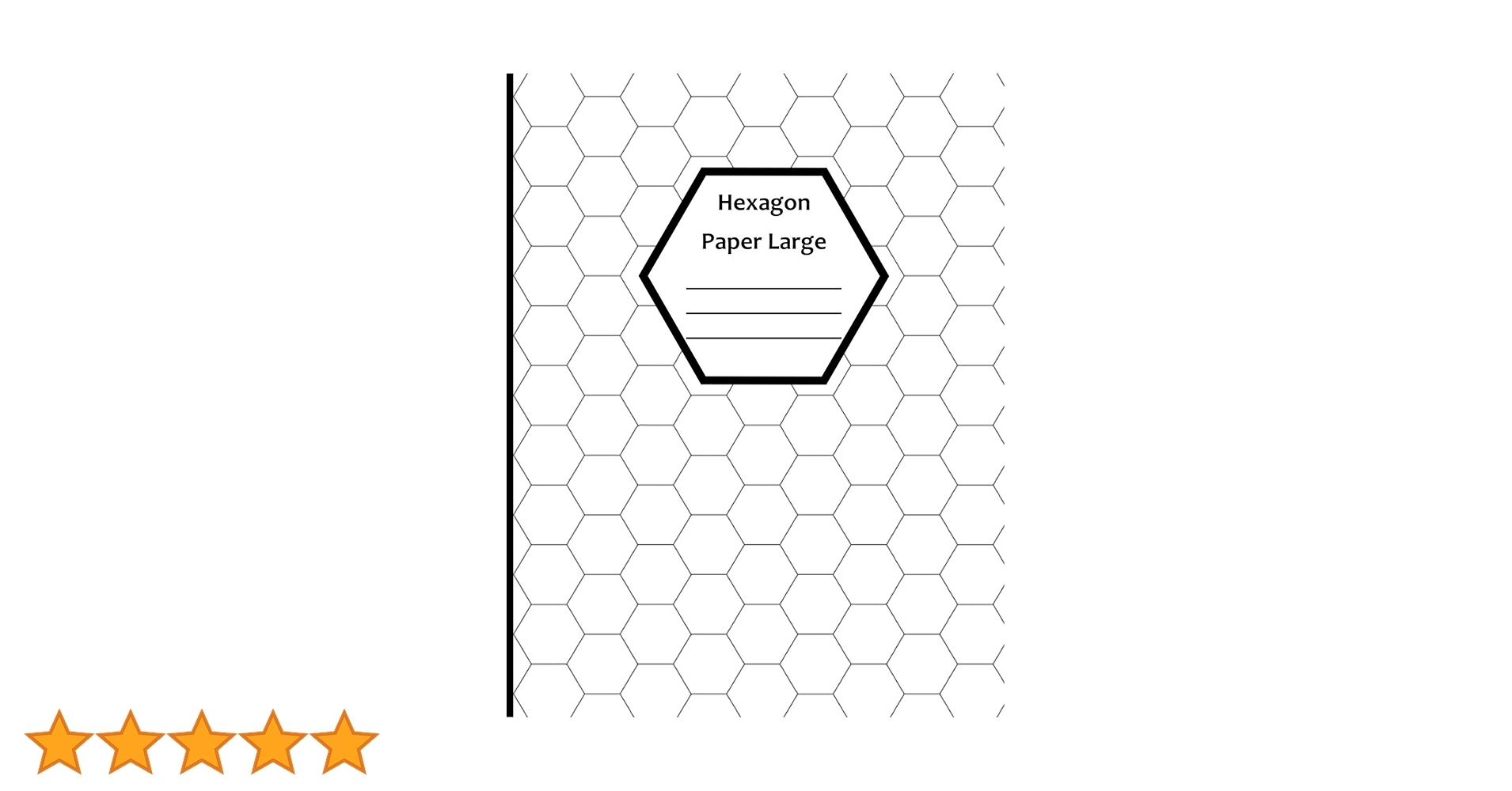 Hexagon Paper Large White Blank Large Hex Graph Paper 8 5 X 11 120 Sheets Factory Red Amazon au Books