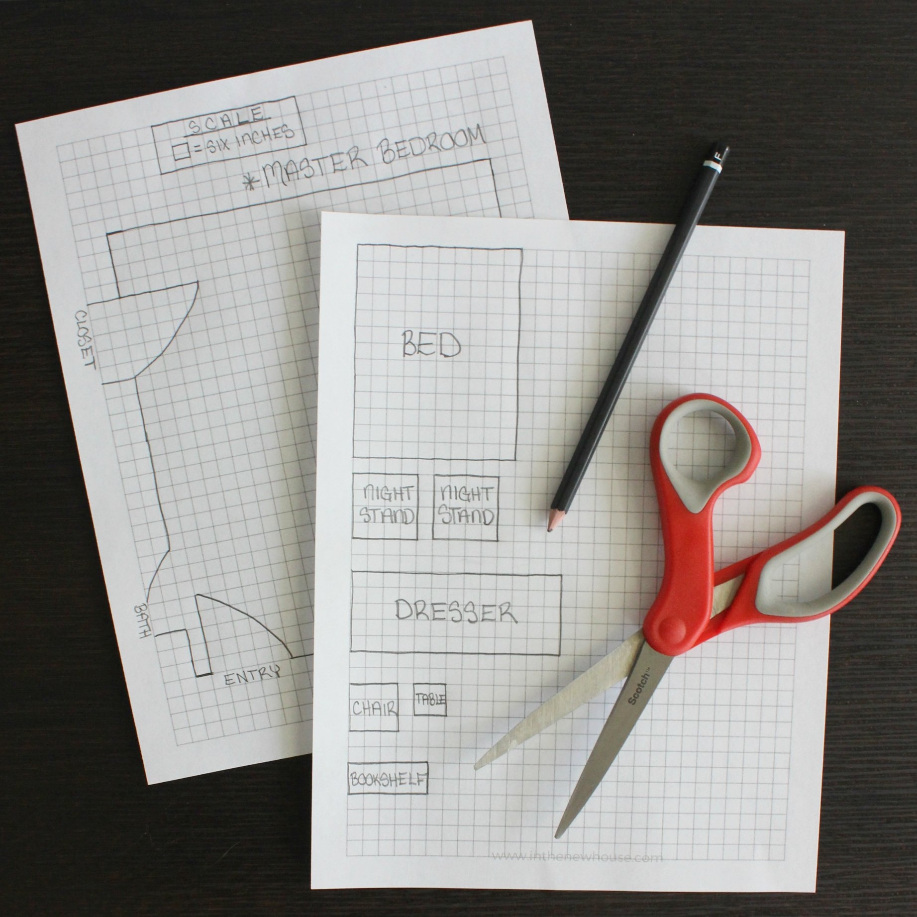 how to draw a simple room layout organized ish