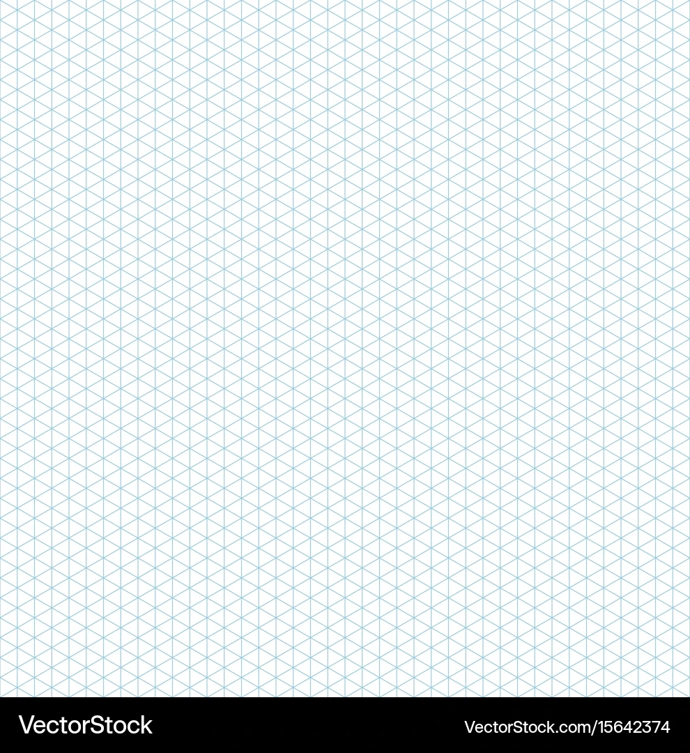 Isometric Grid Graph Paper Seamless Pattern Vector Image