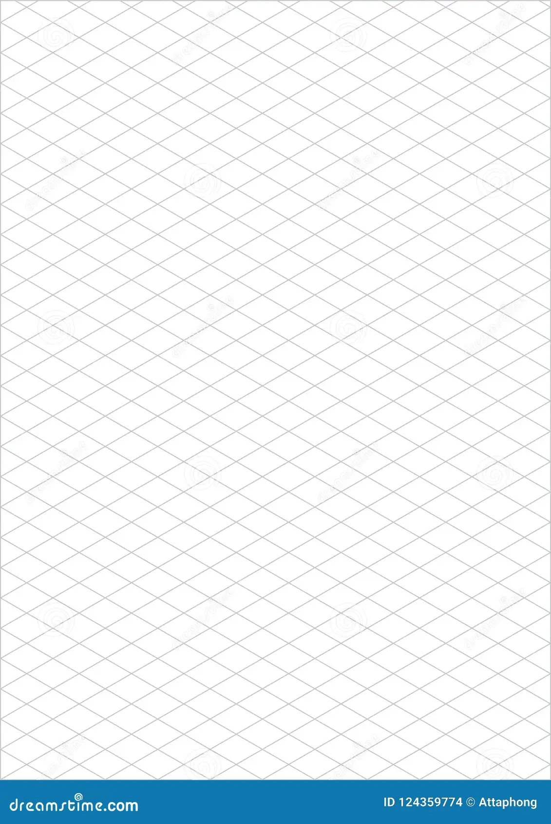Isometric Grid Paper A4 Portrait Vector Stock Vector Illustration Of Education Portrait 124359774
