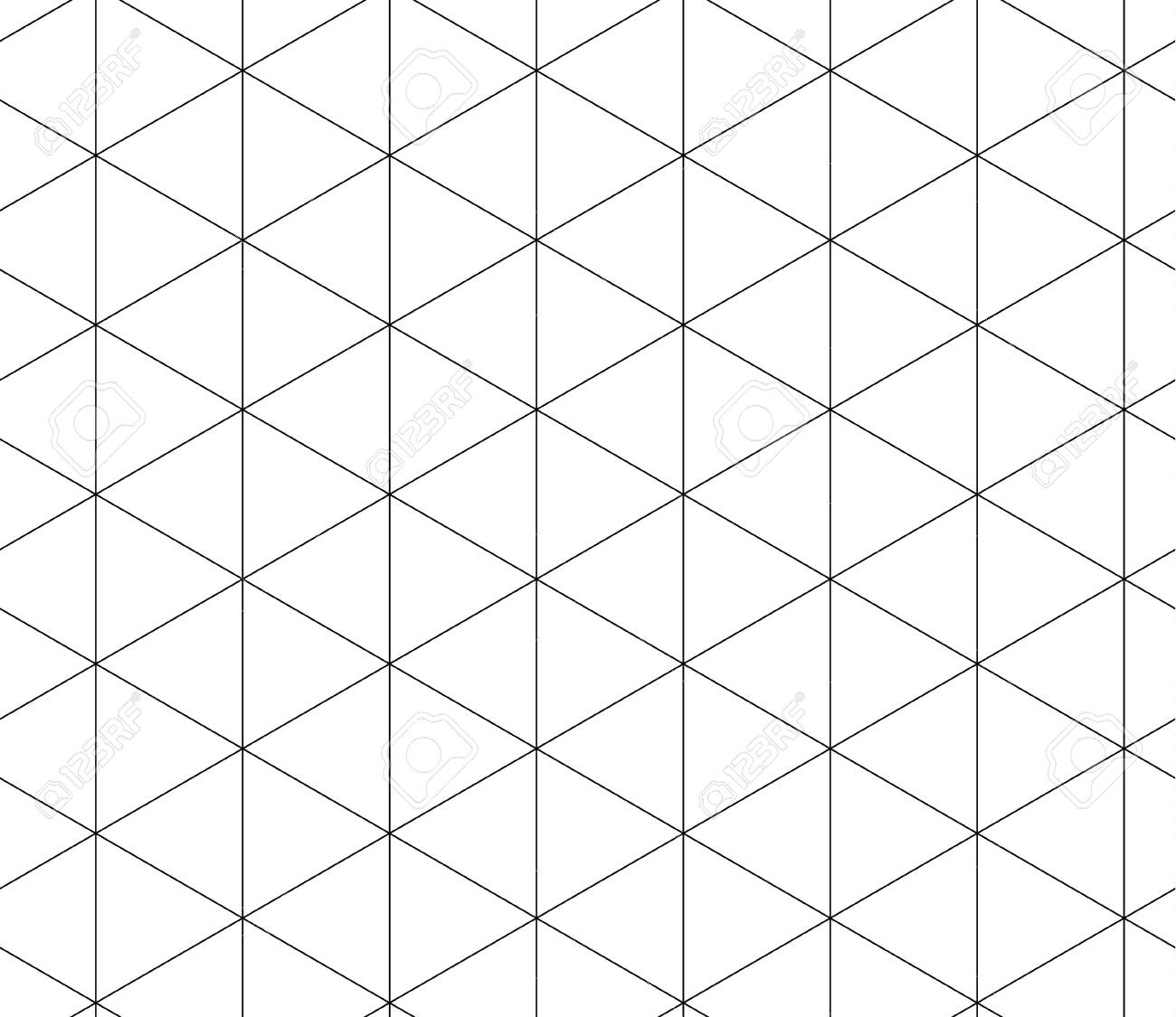 Isometric Seamless Graph Paper Background With Plotting Triangular And Hexagonal Ruler Guide Line Grid Texture For Engineering Or Mechanical Layout Drawing Vector Graph Paper Template Background Royalty Free SVG Cliparts Vectors And Stock Illustration 