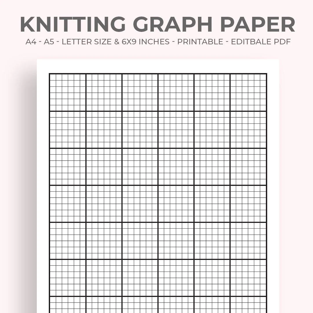 Knitting Graph Paper Etsy de