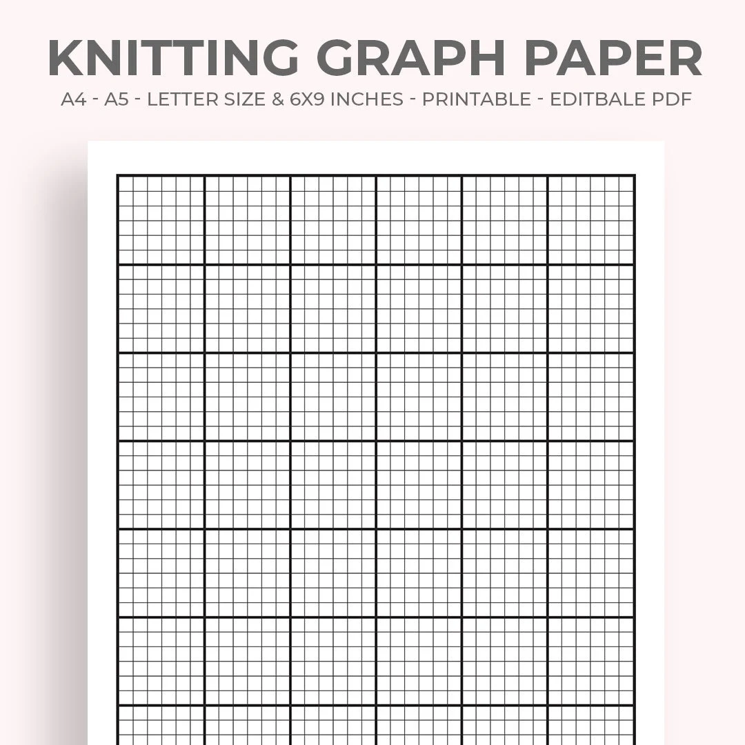 Knitting Graph Paper Printable Knitting Graph Paper Knitting Graph Blank Pages Printable Knitting And Cross Stitch Graph Paper Etsy Sweden