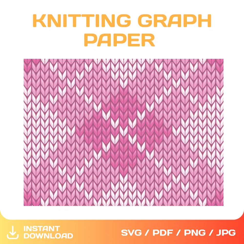 Knitting Stitch Graph Paper Template Colorwork Charts PDF SVG PNG Etsy