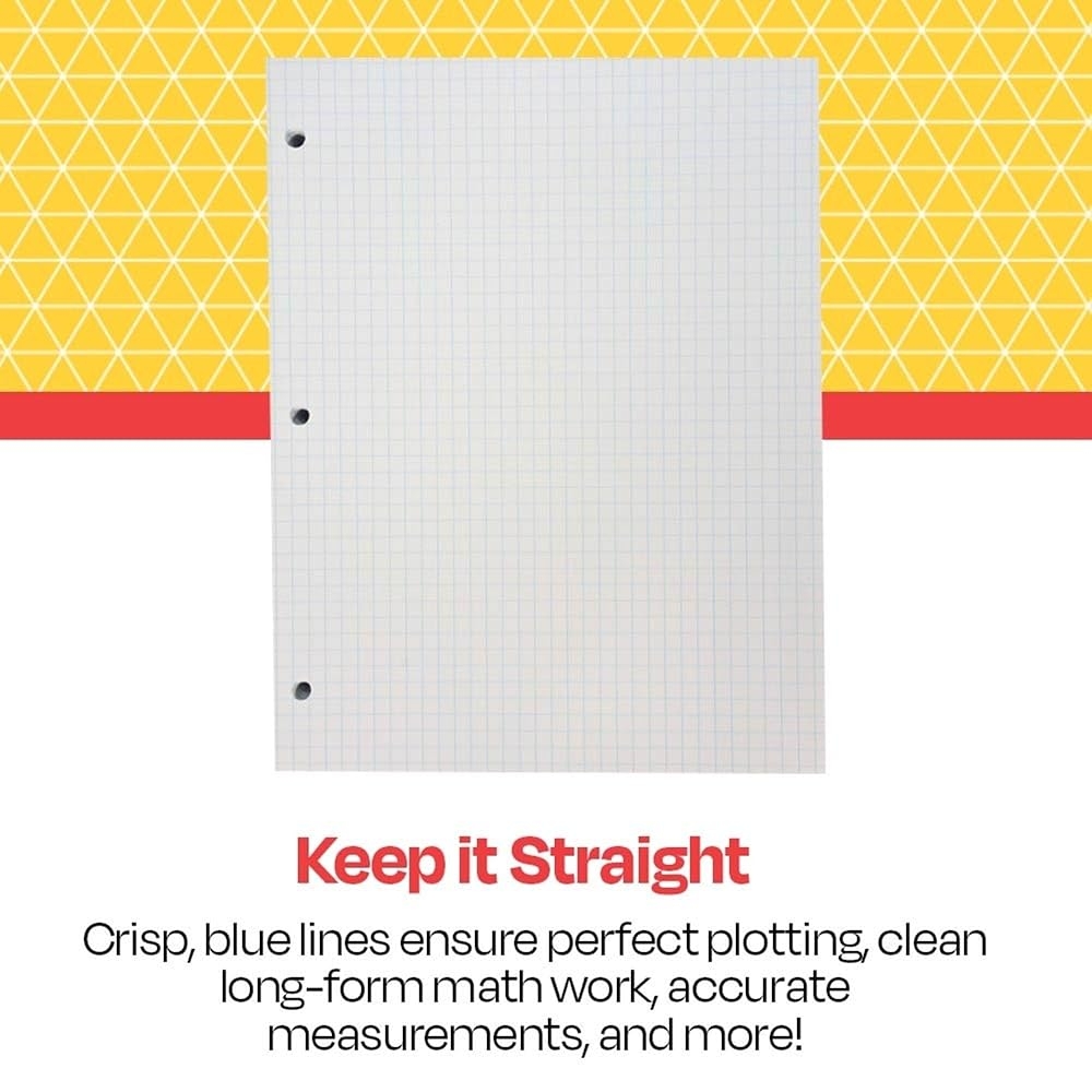 Large Graph Paper School Smart Graph Paper 500 Sheets 1 4 Grid 8 5x11 Double Sided Perfect For Math Drafting Lined Paper