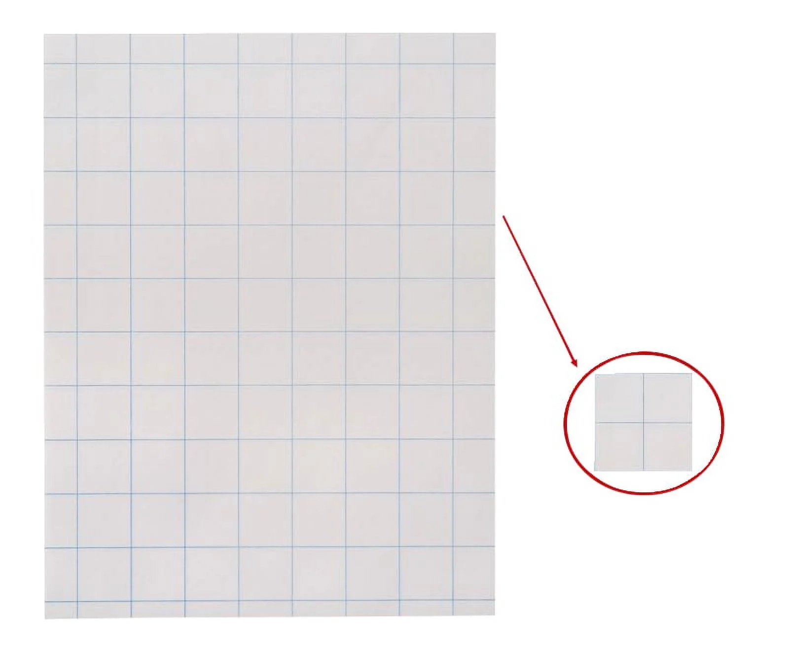 Large Grid Graph Paper School Smart Graph Paper 500 Sheets 1 4 Grid 8 5x11 Double Sided For Twice The Doodling 1 Inch Grid Paper