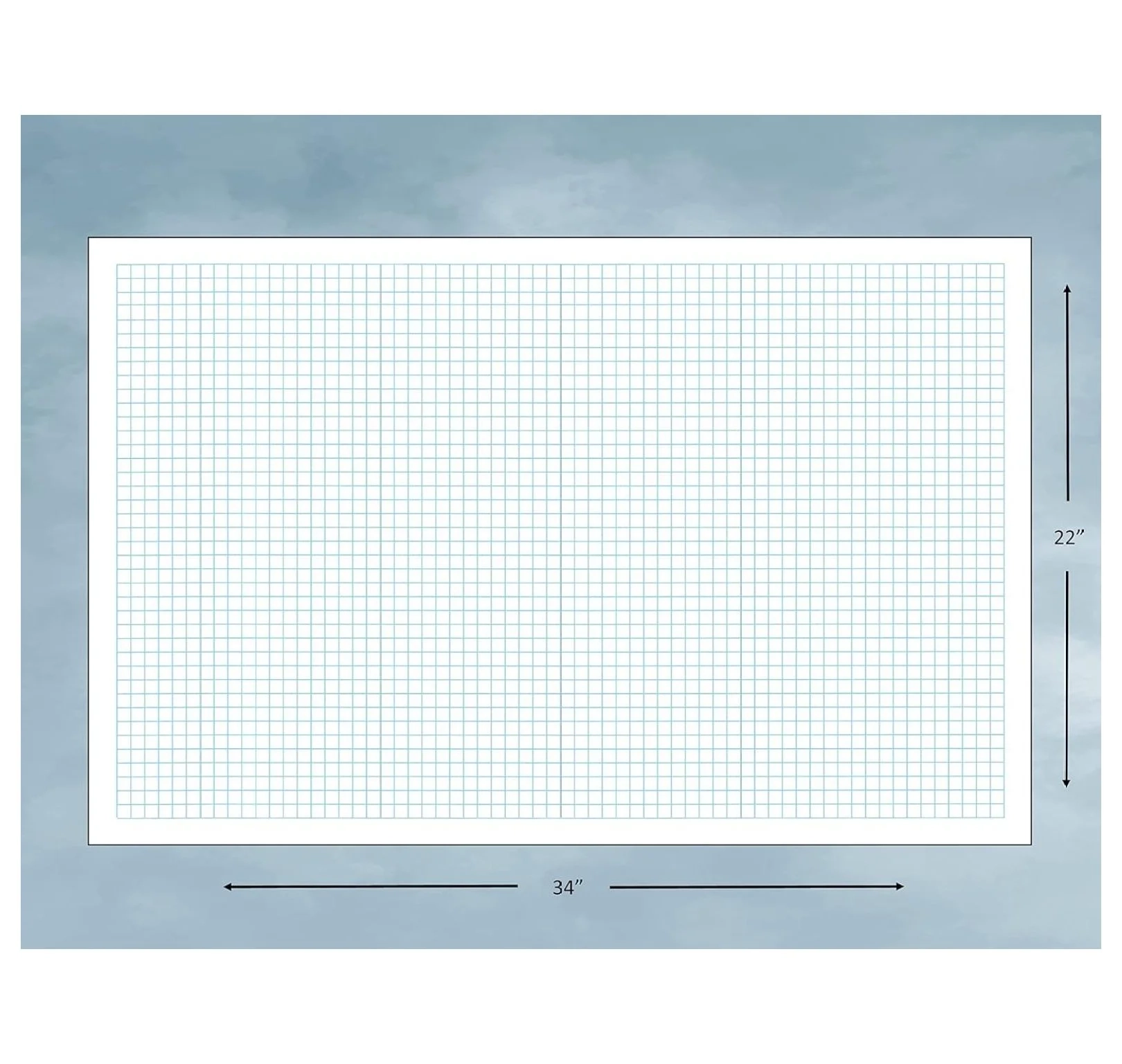 Large Reusable Grid Graph Paper For Home Kitchen Landscape Clothing Designs Or Math Science Projects 22x34 With Pen Walmart