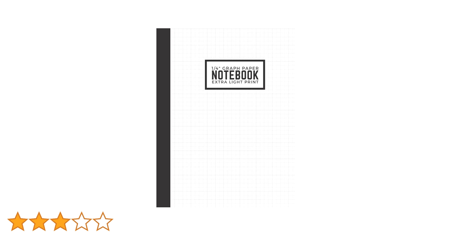 Light Print Graph Paper Notebook 1 4 Squares 4 Squares Per Inch Black 8 5 X 11 Notebook Thin Light Gray Lines For Math Science Charts Needlepoint Pixel Art Writing 