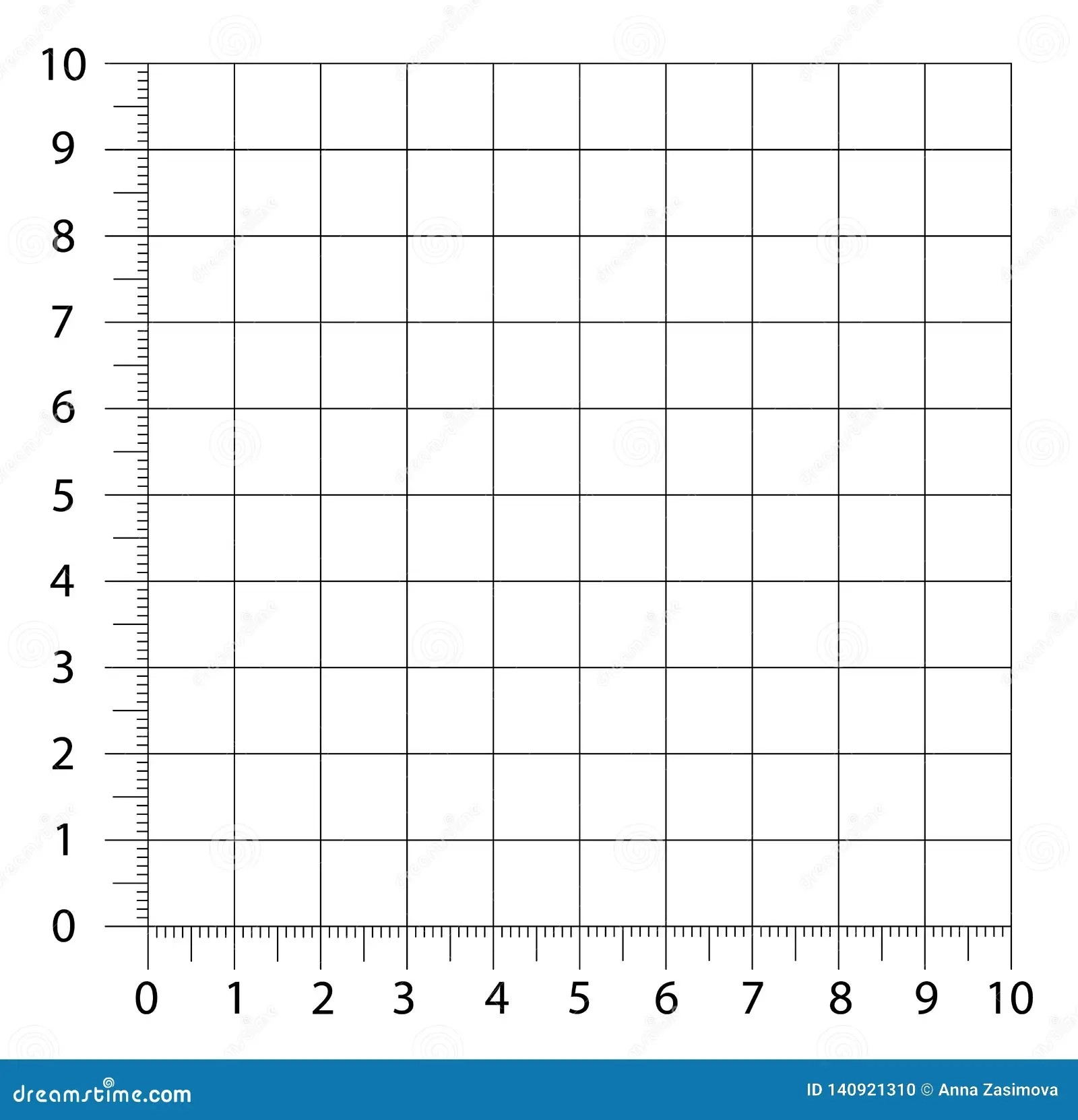 Measured Grid Graph Plotting Grid Stock Vector Illustration Of Close Isolated 140921310