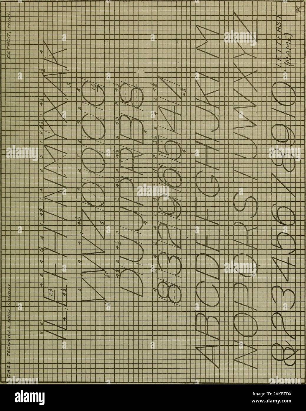 Mechanical Drawing Lettering Materials And Methods Igure By Making A Portion Of A Full Ellipse At Least Two thirds 2 3 The Height Of The Letter Finally Add The Horizontal Strokeat The Top Three
