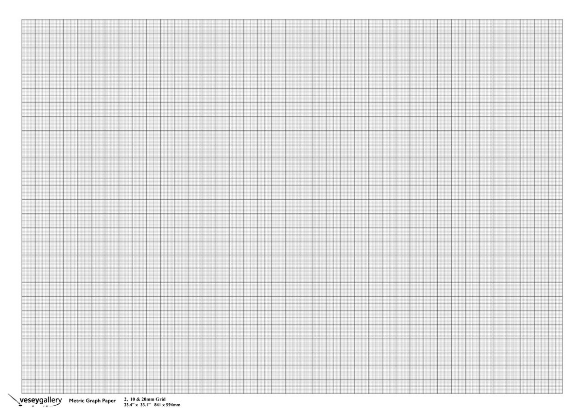 Metric Graph Paper A1 2 10 20mm Grid 100gsm Paper Pack Of 5 Sheets EBay UK