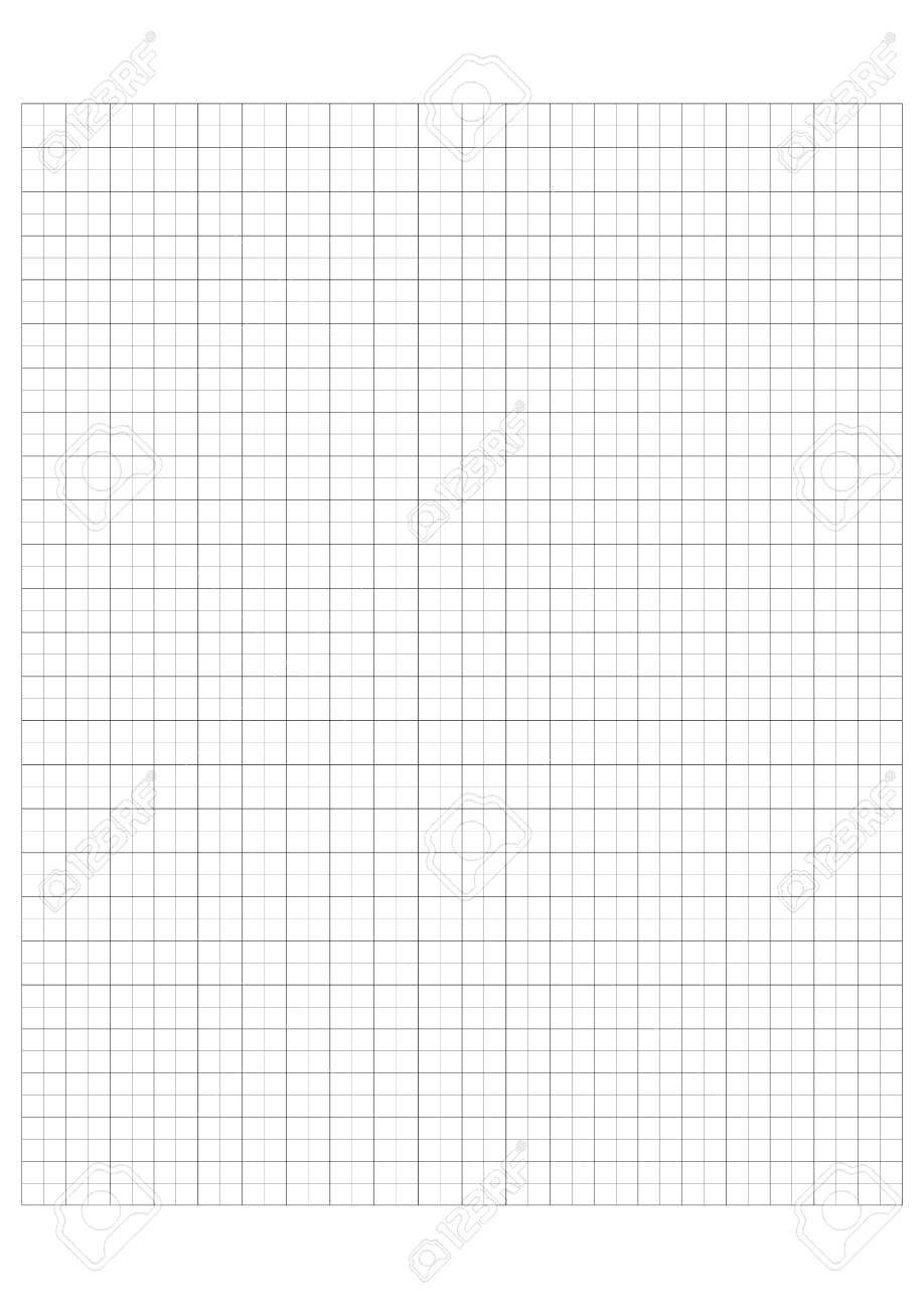 Millimeter Grid On A4 Size Page Divided By 5 And 10 Mm Lines Sheet Of Engineering Graph Paper Vector Illustration Royalty Free SVG Cliparts Vectors And Stock Illustration Image 140619425 