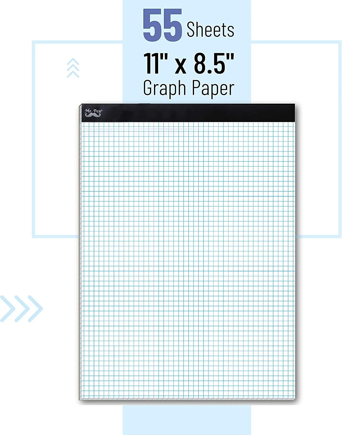 Mr Pen 4x4 Grid Graph Paper Notebook 8 5 x11 55 Sheets Writing Pad Walmart