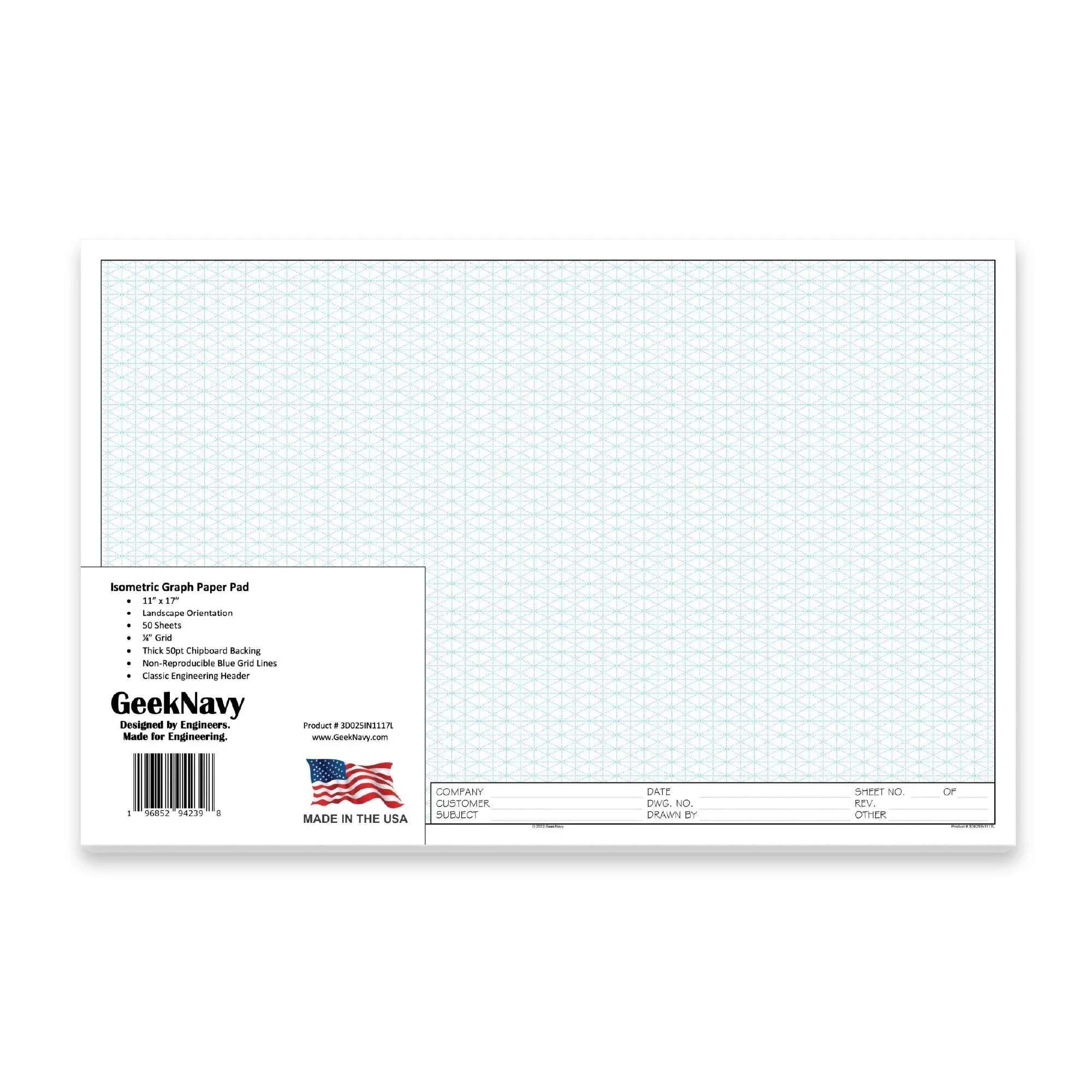 Mr Pen Engineering Paper Pad Graph Paper 5x5 5 Squares Per Inch 8 5 x11 55 Sheets Walmart