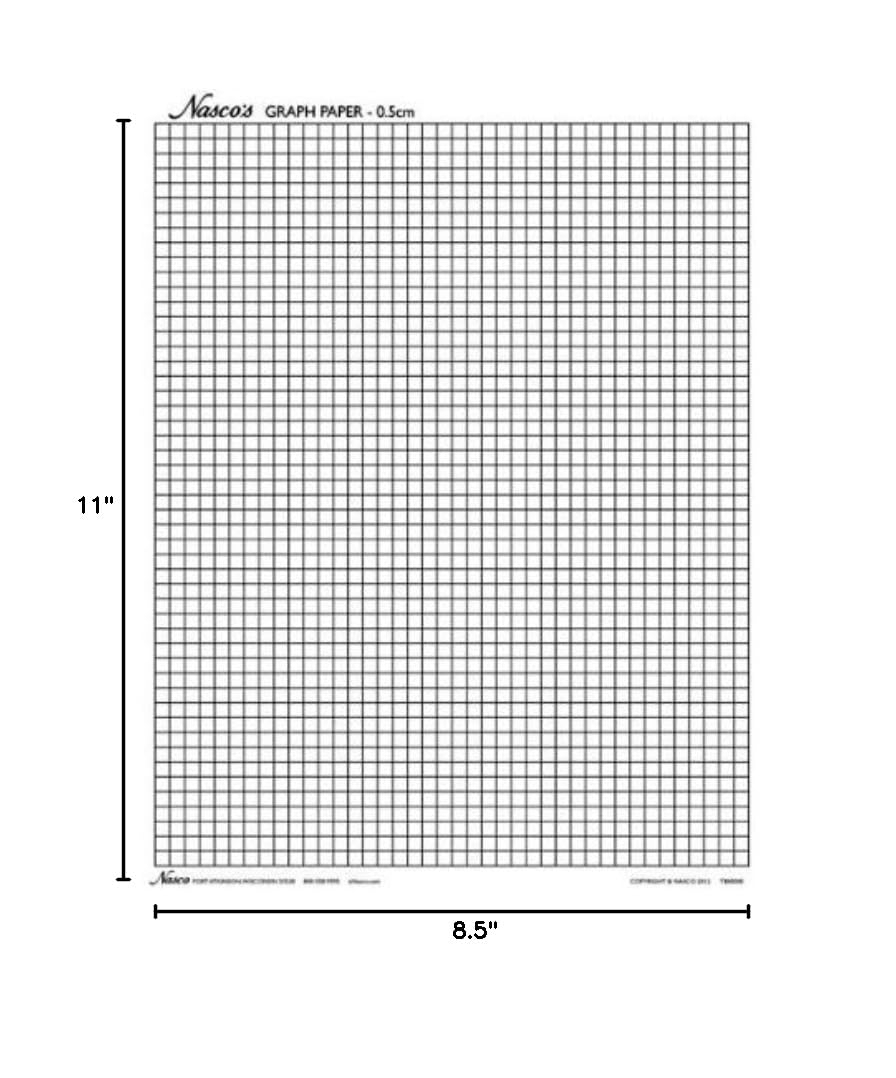 Nasco Tb25361t Graph Paper 0 5cm Squares 11 X 8 Desertcart UAE