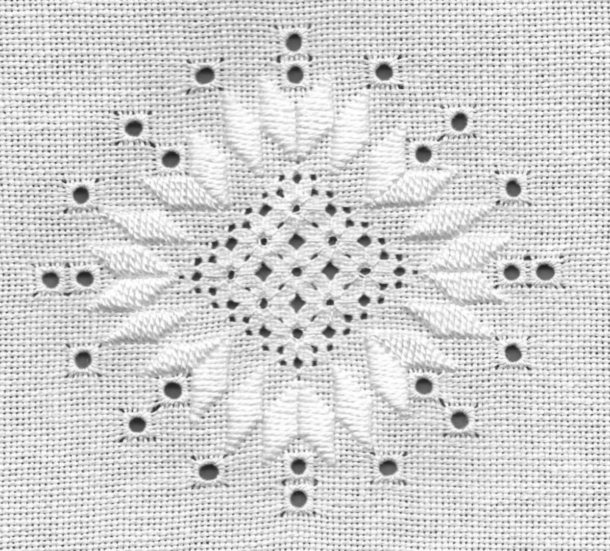 New Petite Project Favorite Medallion 1 Combining Pulled Thread And Satin Work Embroiderers Guild Of America