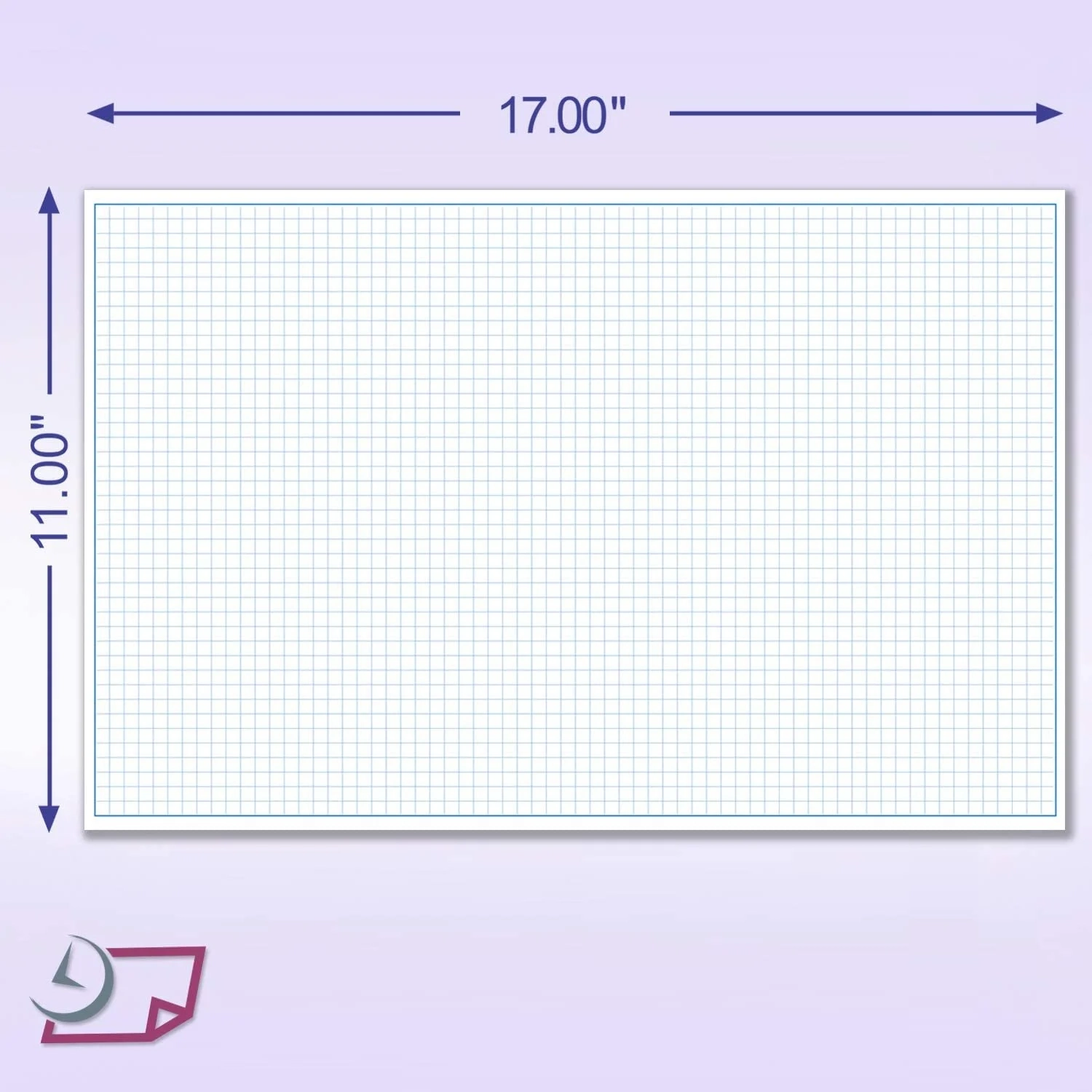 Next Day Labels 11x17 Quadrille Grid Blueprint And Graph Paper For Engineering And Drafting 5 Pads 50 Sheets Per Pad Walmart Business Supplies