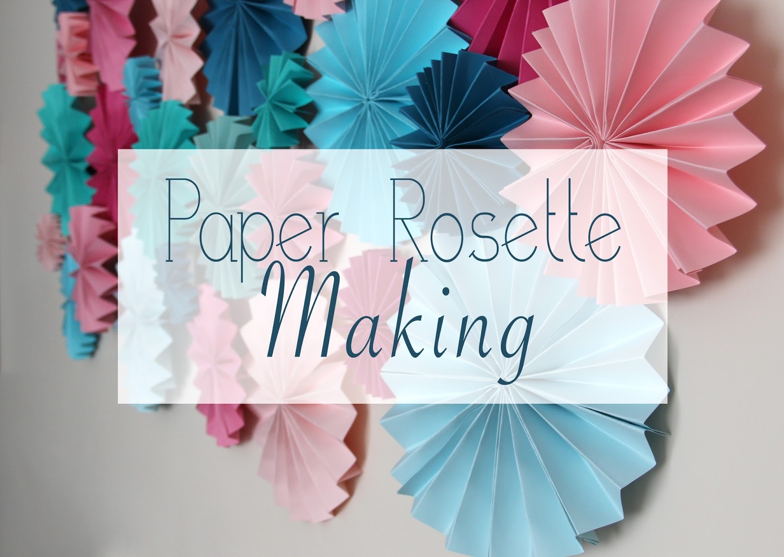 Paper Rosettes DIY Home On Oak
