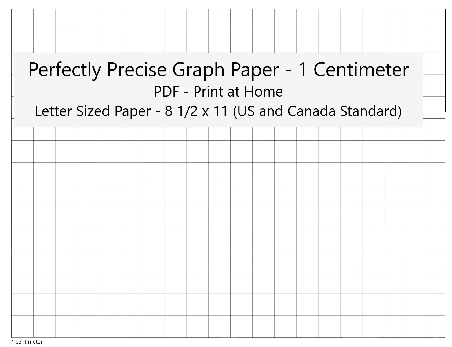 Graph Paper 1cm Squares Printable