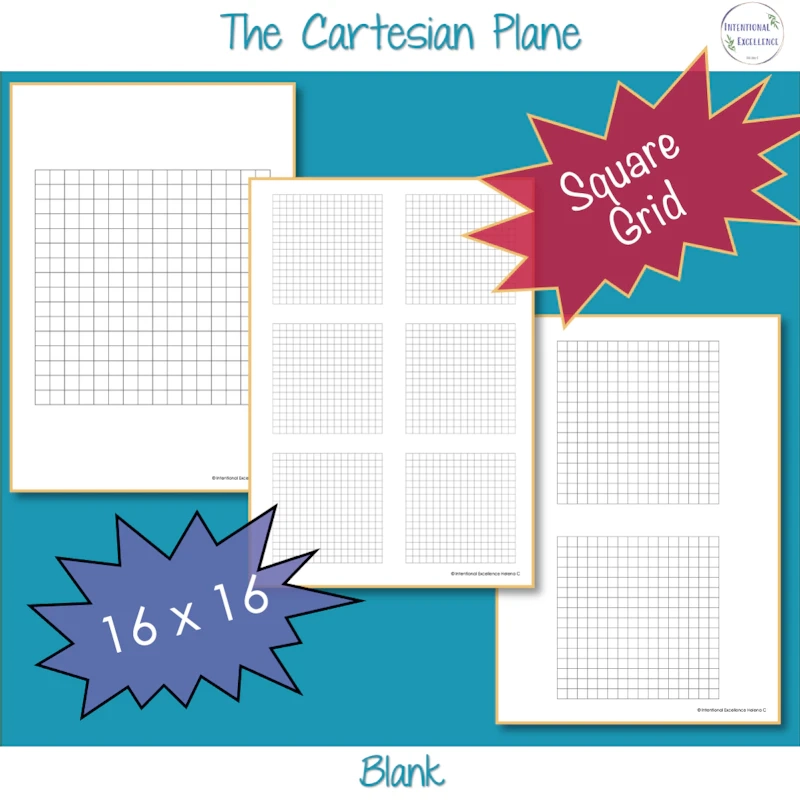 Plotting Coordinates Cartesian Plane BLANK Grids 1 And 4 Quadrant Graphs TeachBuySell