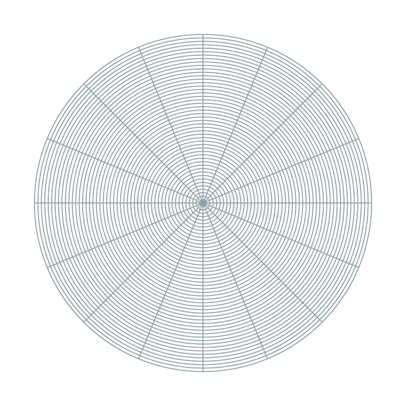Polar Coordinate Circular Grid Isolated On White Background 360 Degrees Scale Blank Polar Graph Paper Stock Vector Illustration Of Diagram Graph 366142832
