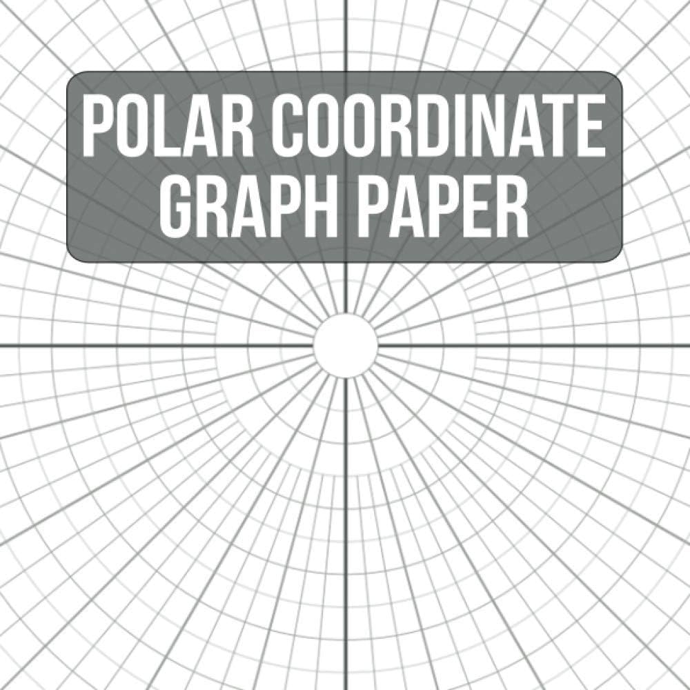 Polar Coordinate Graph Paper Polar Graph Paper Notebook Mandala Sketching Paper 8 25 X 8 25 Inches 120 Pages Moxie POD Amazon de Books