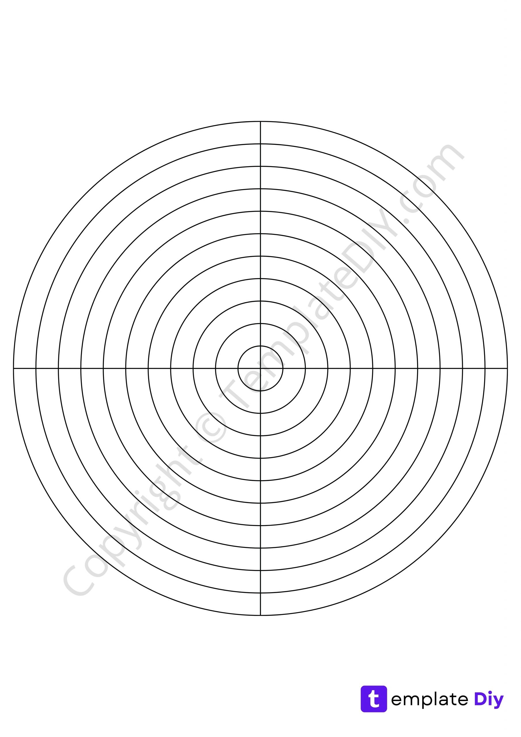 Polar Graph Paper Printable Grid Paper 