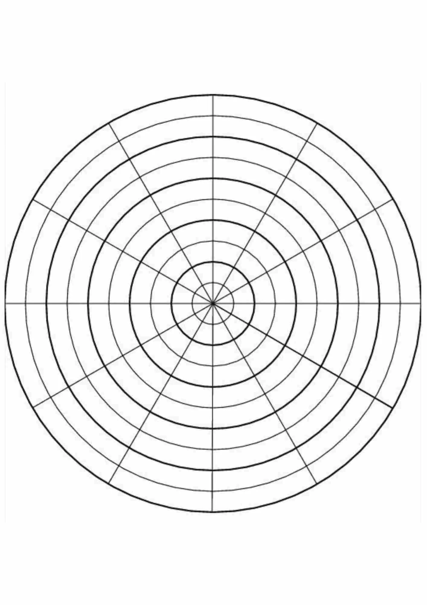 Polar Graph Paper Template Download PDF Free Printable Graph Paper Online PDF Download 