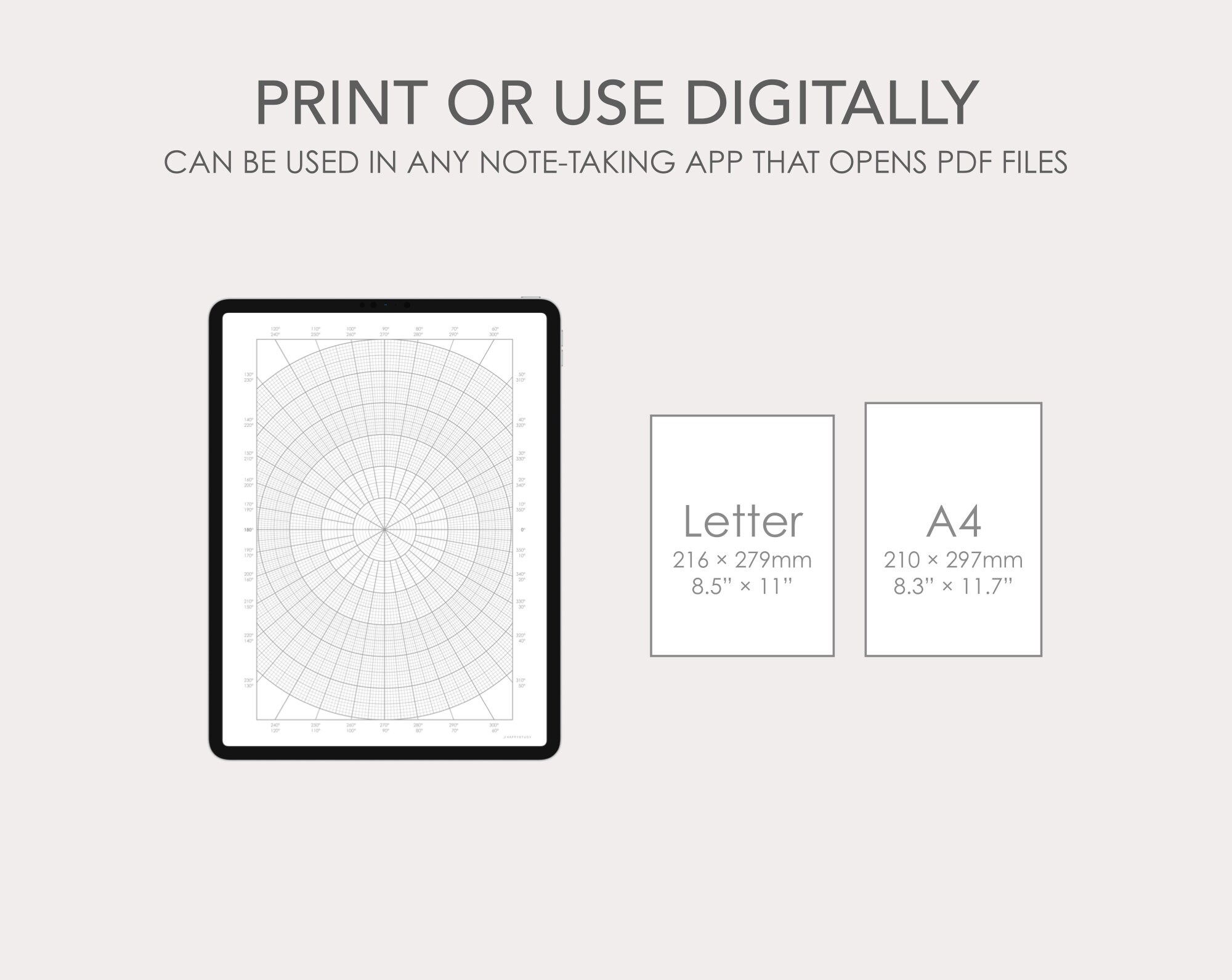 Polar Coordinates Printable Paper Multiple