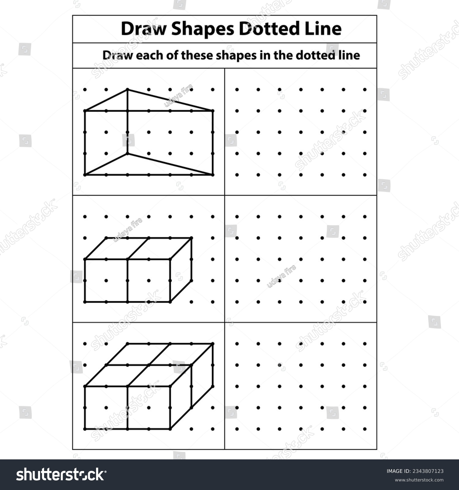 Practice Exercise Draw Isometric Cube On Stock Vector Royalty Free 2343807123 Shutterstock