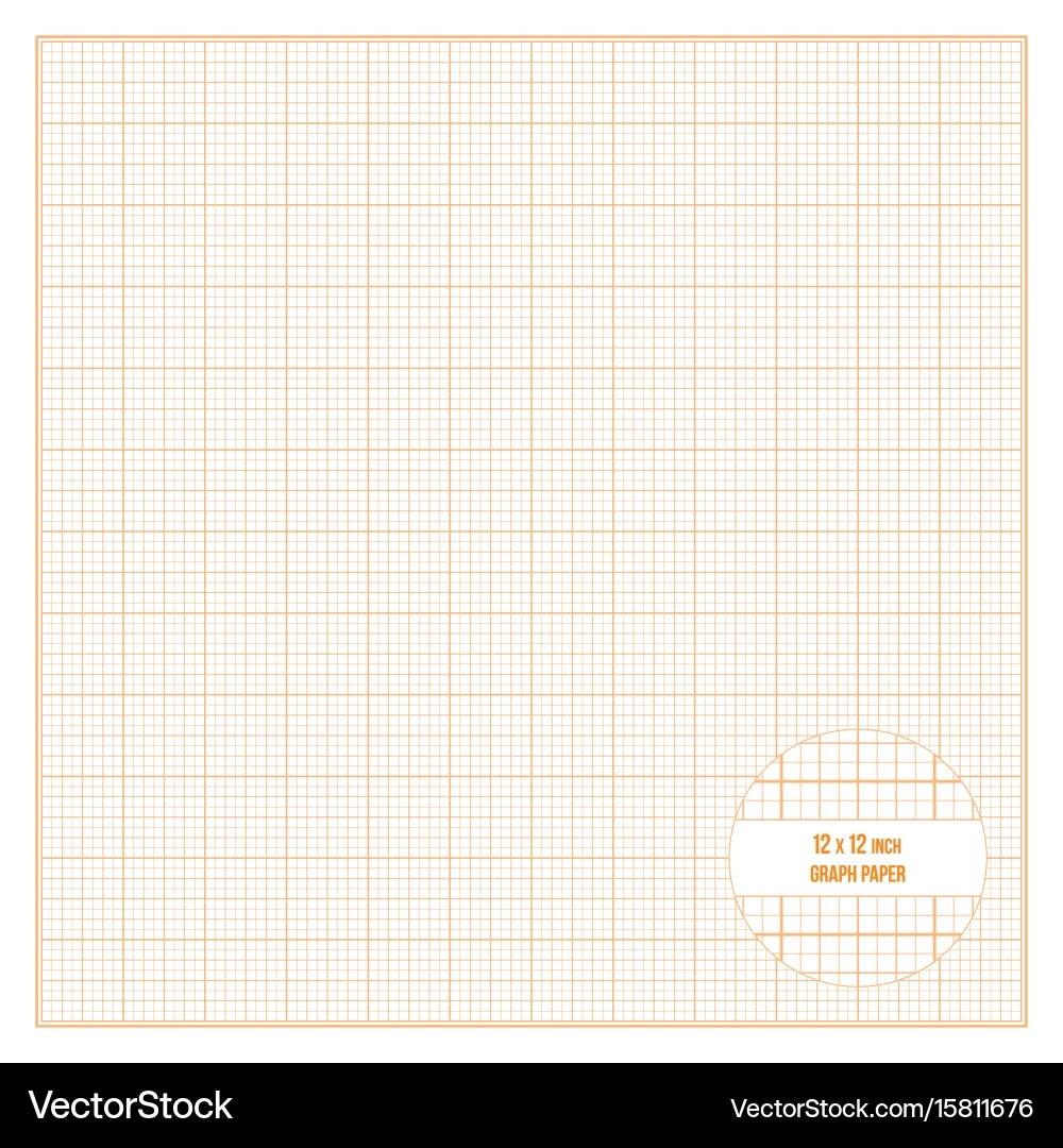 Printable Graph Paper Inch Size Royalty Free Vector Image