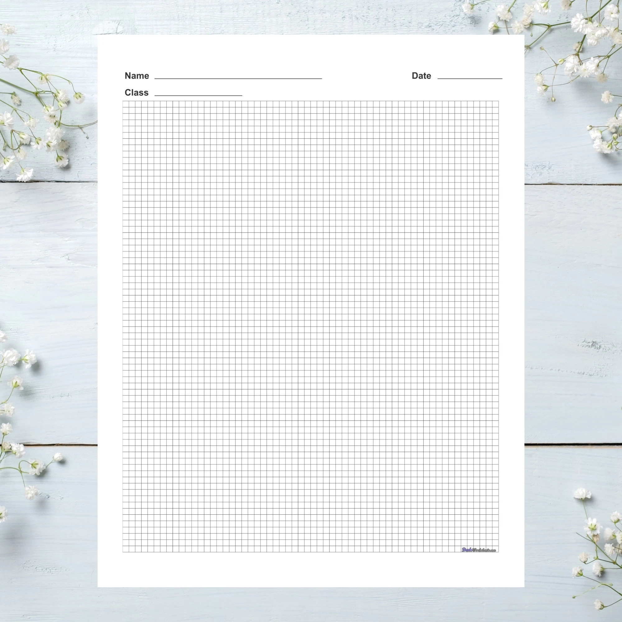 Printable Graph Paper 1/8