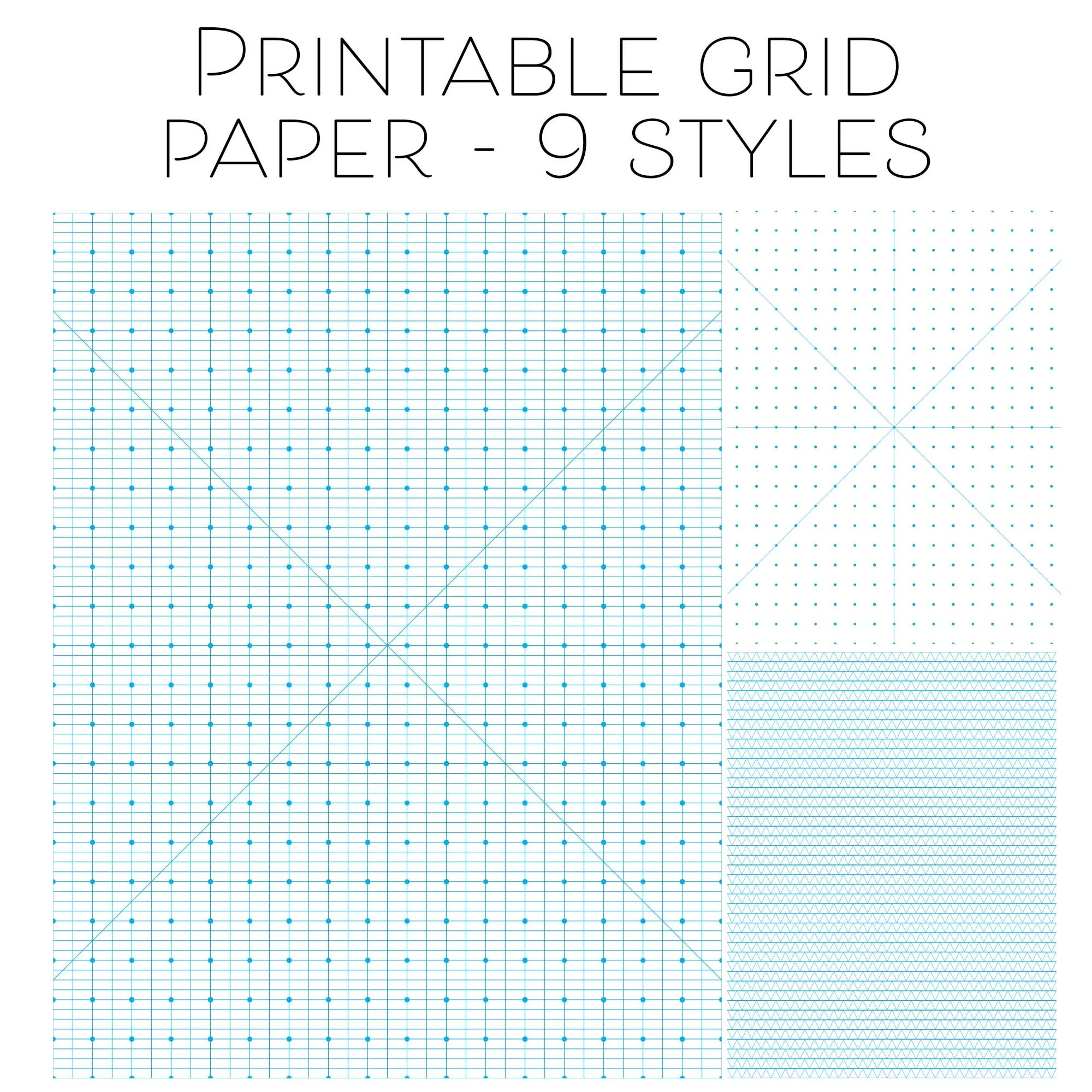Printable Grid Paper PDF Dot Grid Graphing Paper Digital Graph Paper Digital Download Coloring Page Sketch Paper Logo Sheet Bundle Notepaper Etsy