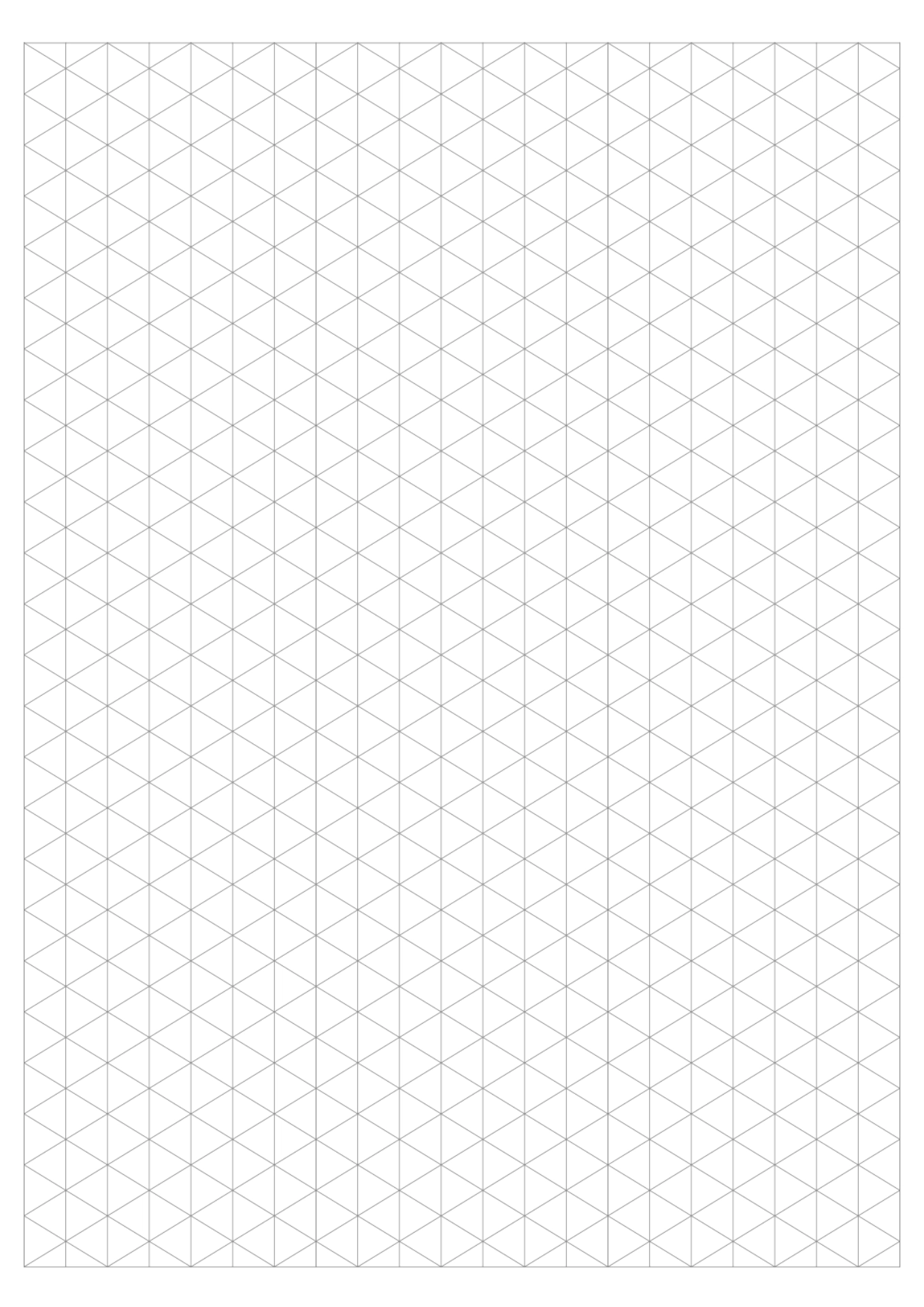 Printable Isometric Graph Paper