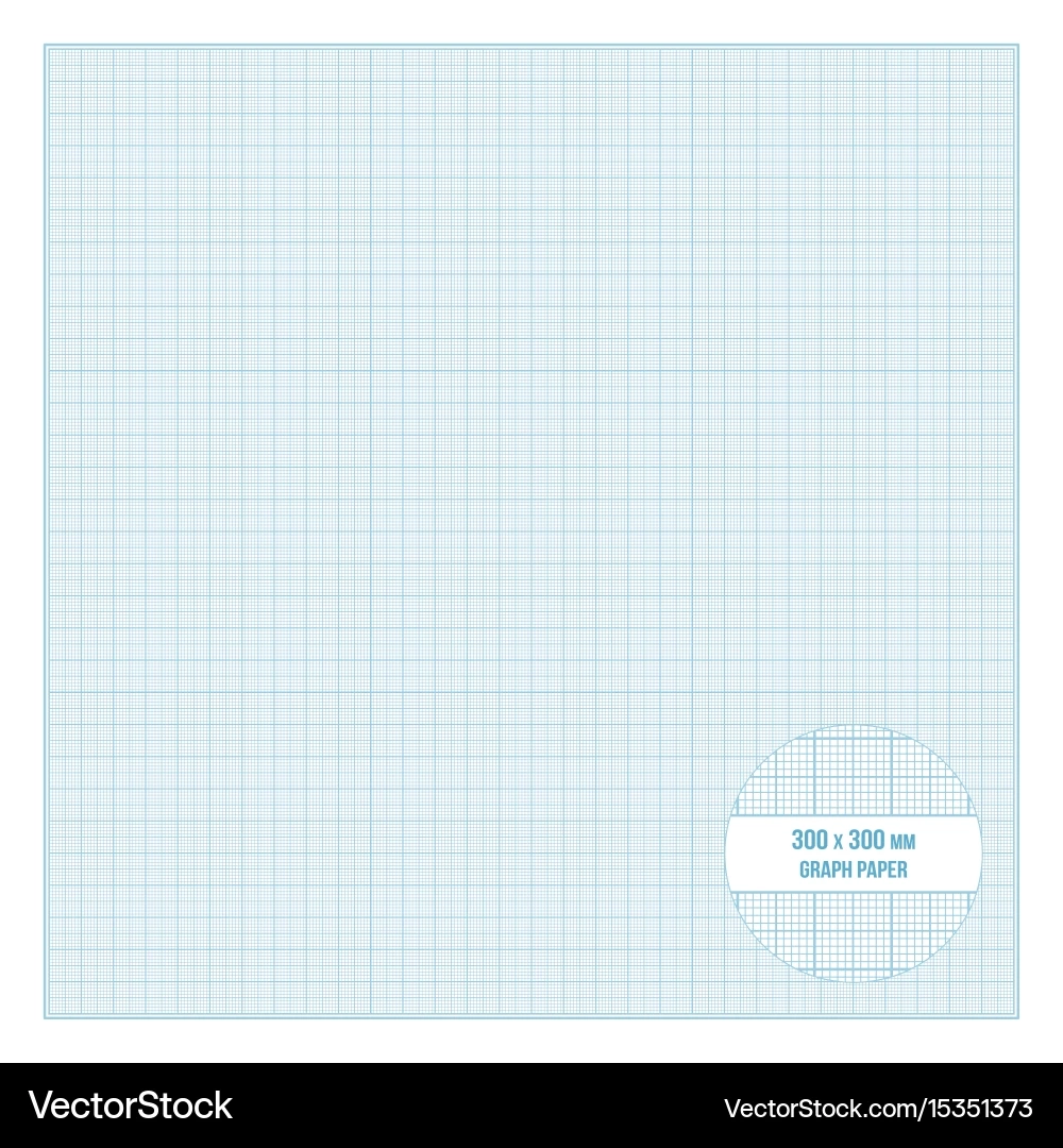Printable Metric Graph Paper 30x30 Cm Size Vector Image