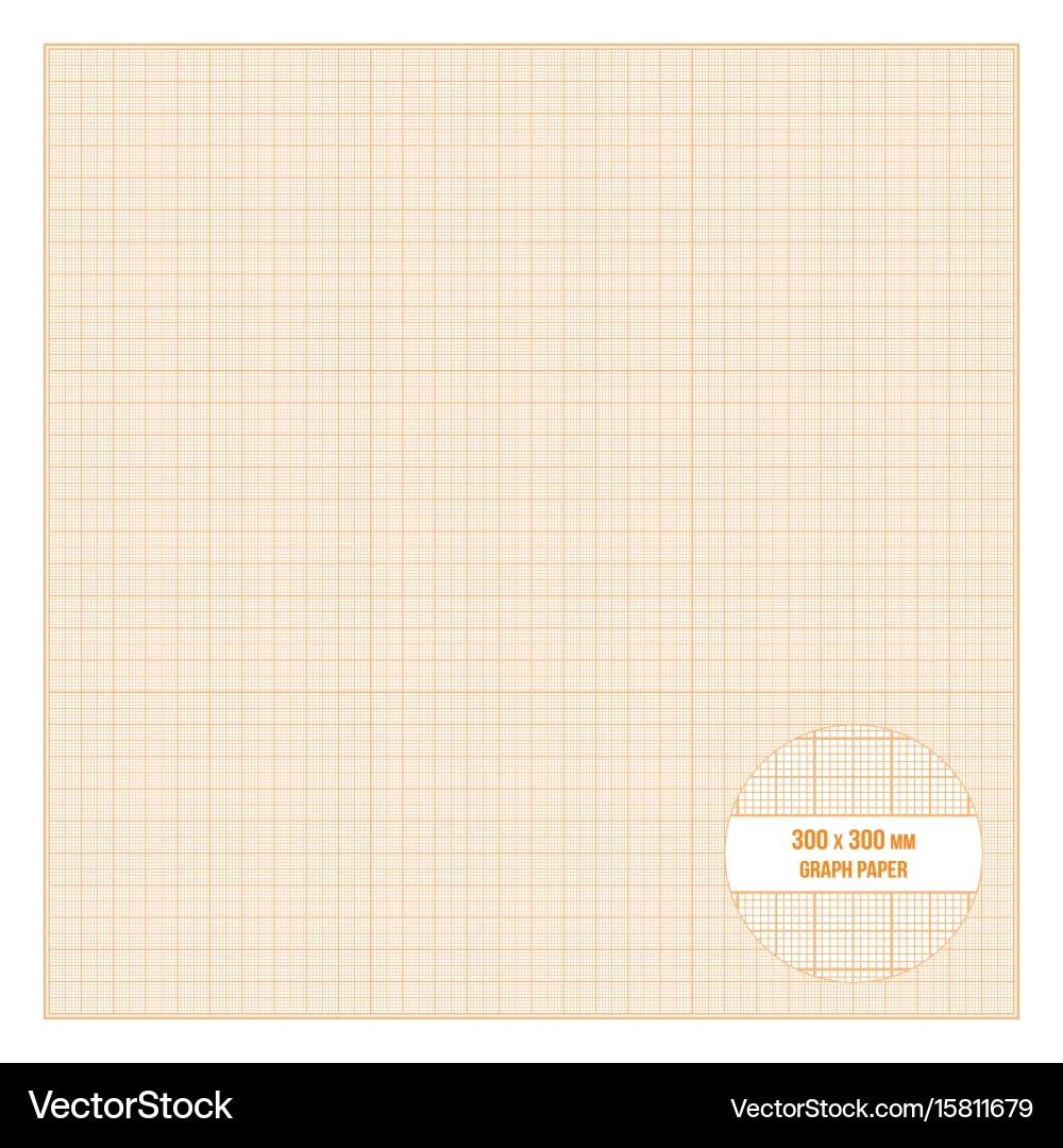 Printable Metric Graph Paper 30x30 Cm Size Vector Image
