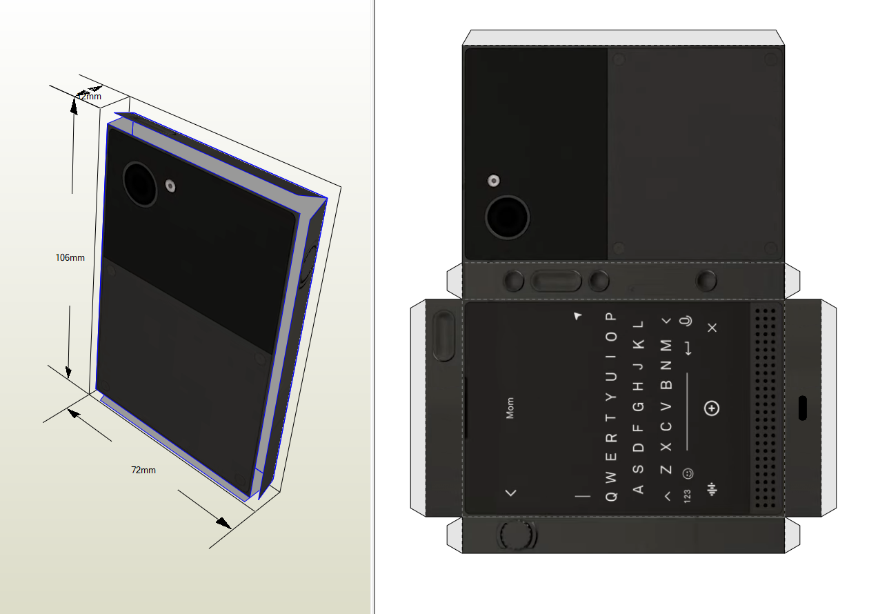 Printable Paper Mockup Of The Light Phone 3 See How It Feels In Your Hands Before You Preorder Download And Instructions In Comments R LightPhone