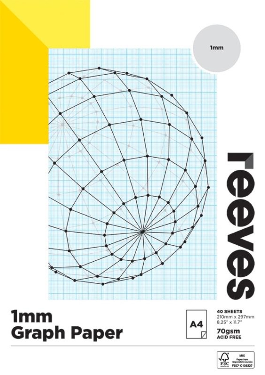 REEVES 1MM GRAPH PAD A4 Qizzle
