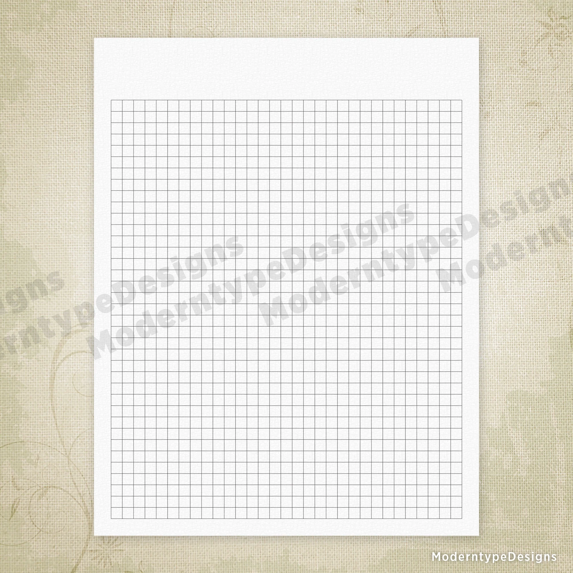 Regular Square Grid Digital Paper Printable
