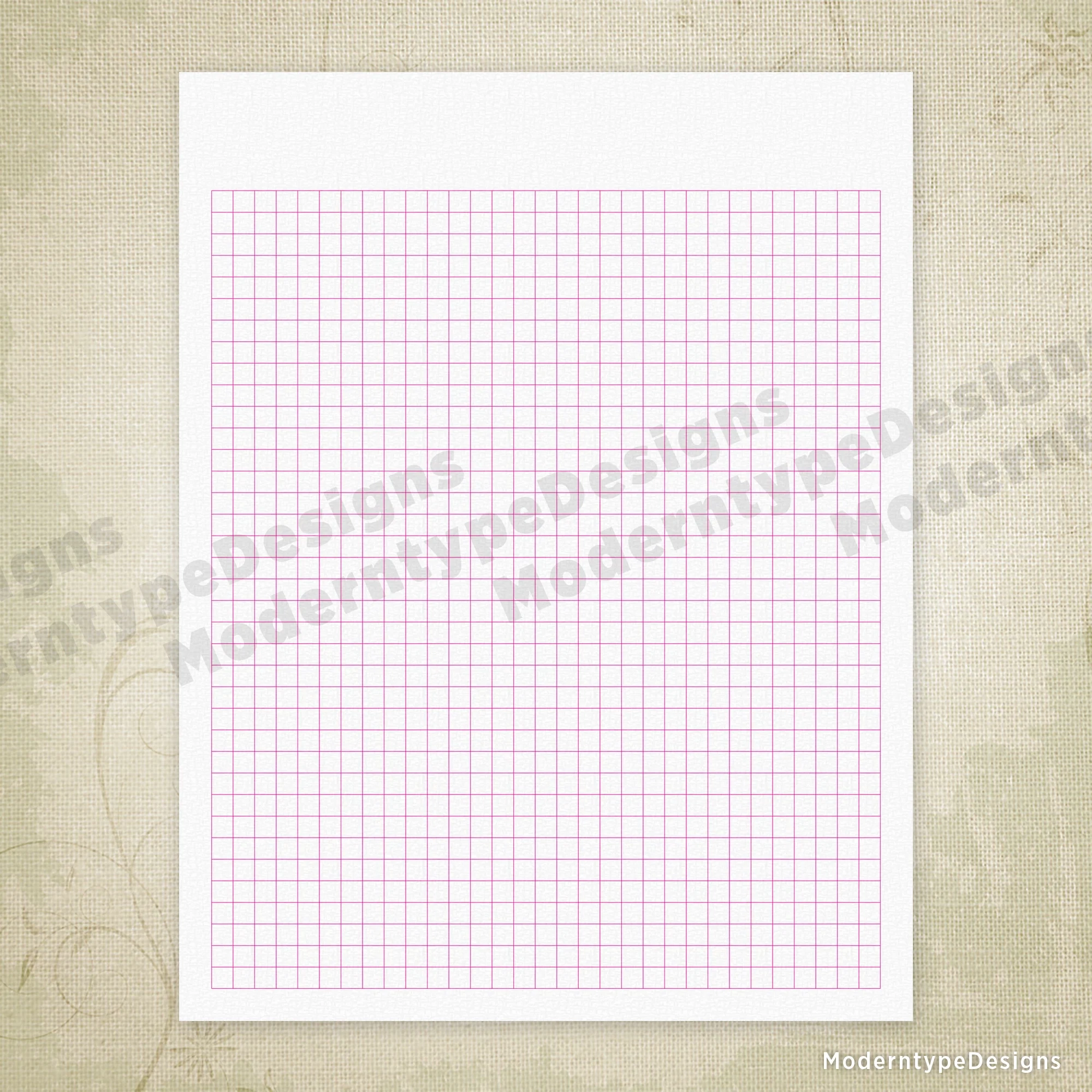 Regular Square Grid Digital Paper Printable