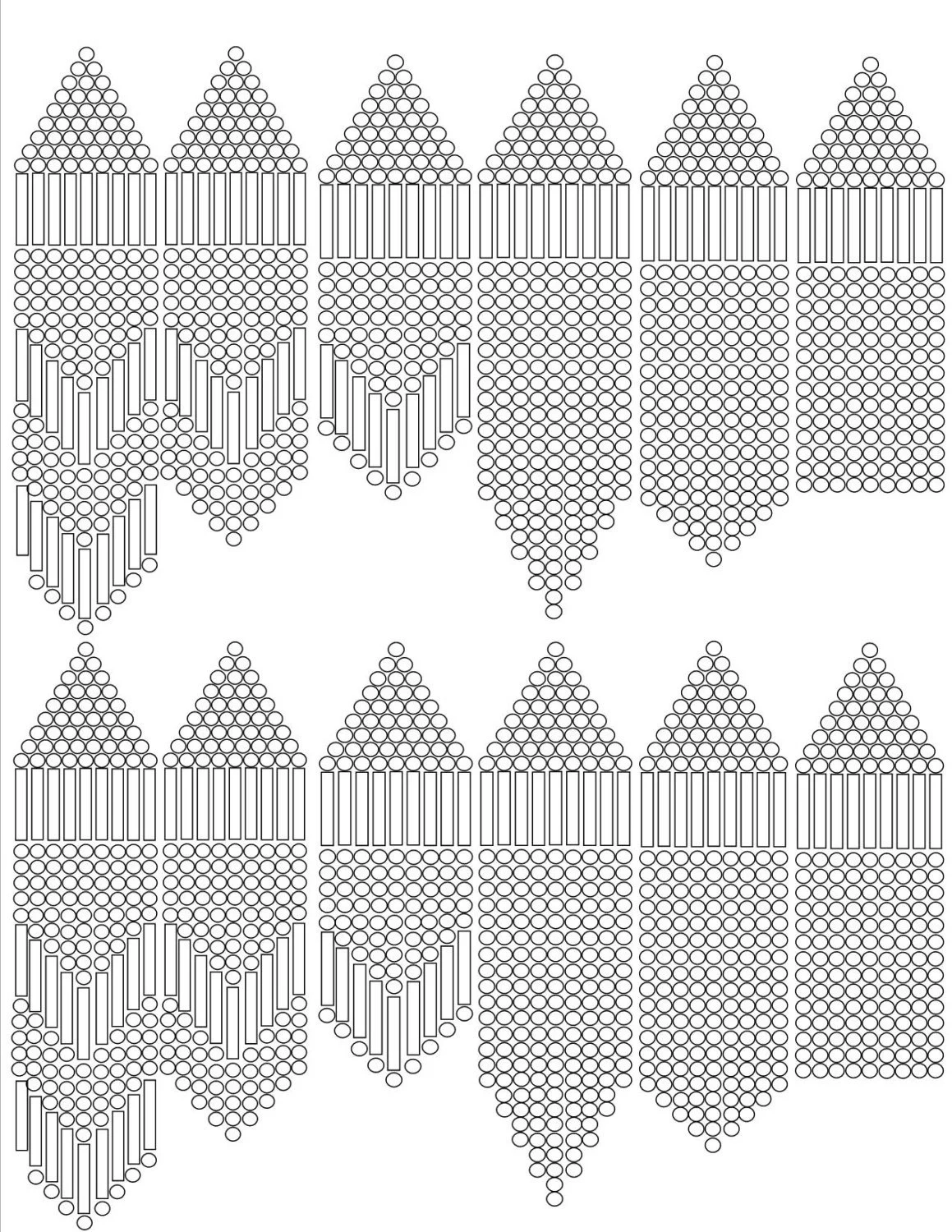Rosette Graph Paper Beaded Rosette Patterns Free Seed Bead Earring Graph Paper 2025
