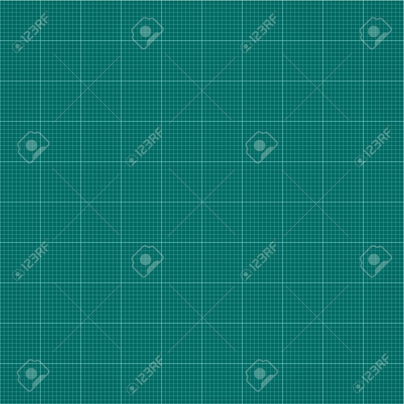 Blank Graph Paper Green