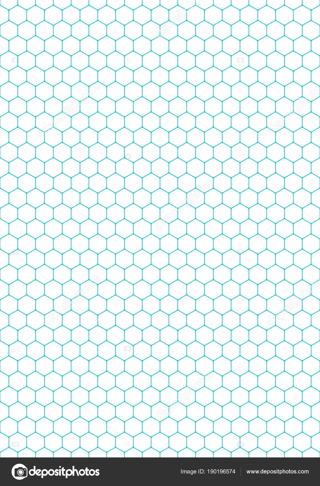 Full Page Printable Hexagon Graph Paper