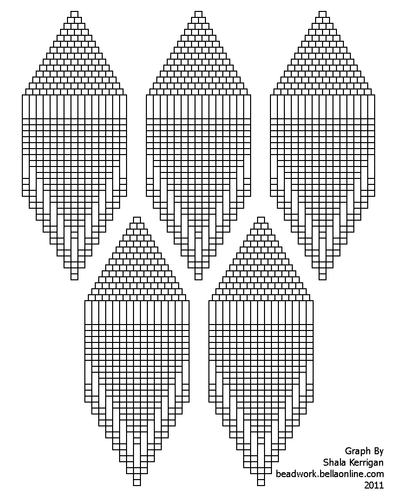 Seed Bead Earring Graph Paper 2025 Sidhal