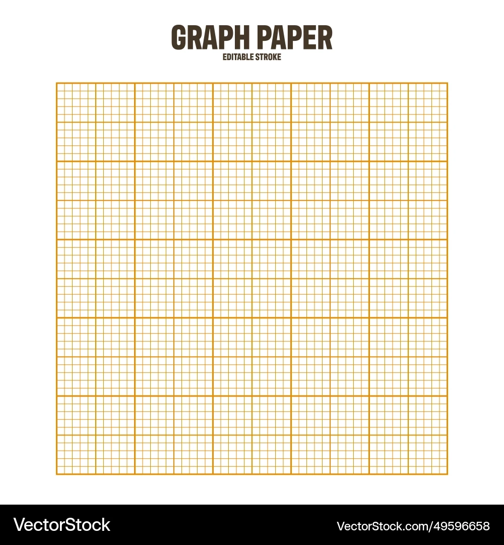 Sheet Of Graph Paper With Grid Millimeter Vector Image