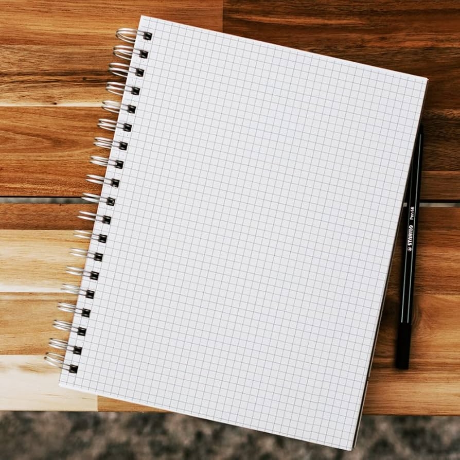 SHININGSOUL Graph Paper Notebook 8 5 X 11 A4 80 G m Graph Paper Large Squares 80 Blatt Pro Pack Hardcover Grid Notebook Graph Paper With Elastic Closure Strap Amazon de B robedarf Schreibwaren